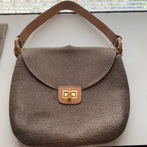Eric Javits purse with bamboo detail